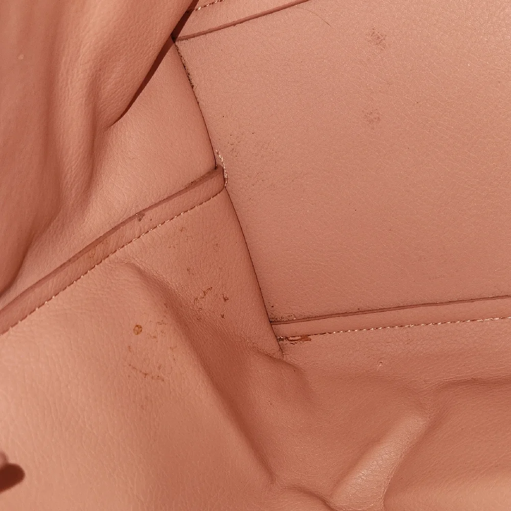 Large BEBE Peachy Pink Tote Bag